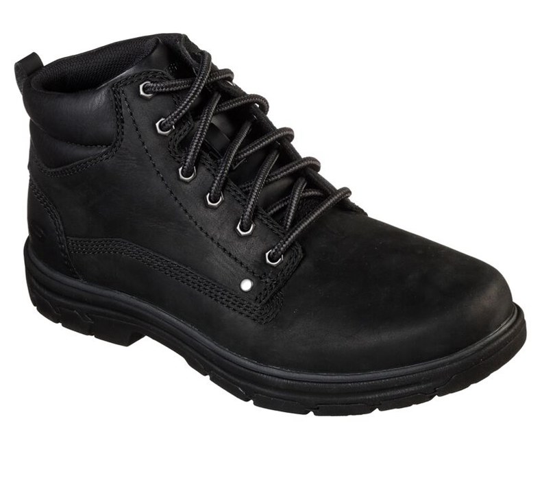 Skechers Relaxed Fit: Segment - Garnet - Mens Boots Black [AU-NZ2022]